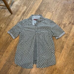 Distortion, men's short sleeve, button down